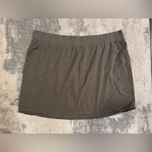 Plus Size Duluth Trading Co Green Mini Skirt